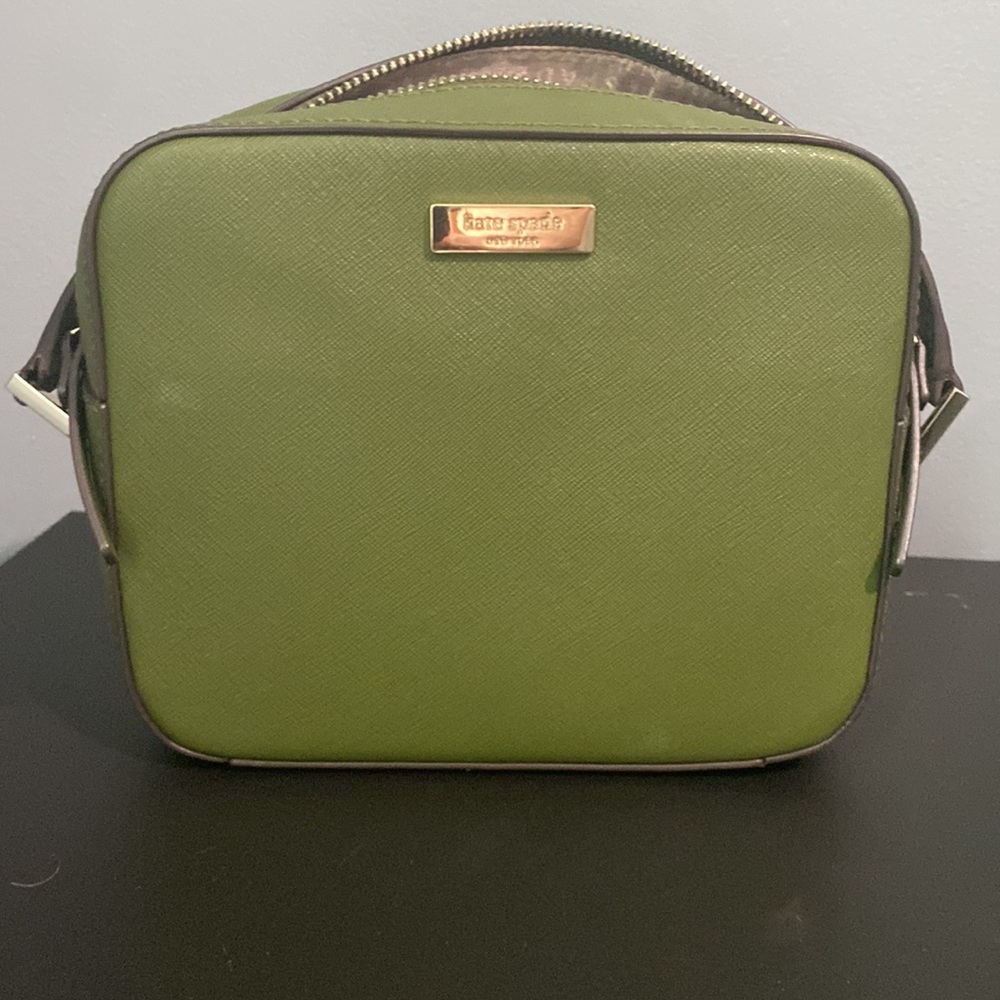 kate spade leather cammie crosshatched crossbody - used maybe once or twice